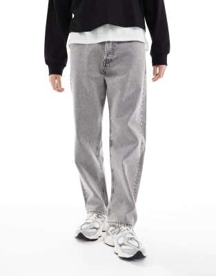 Jack & Jones Eddie Baggy Jeans In Gray