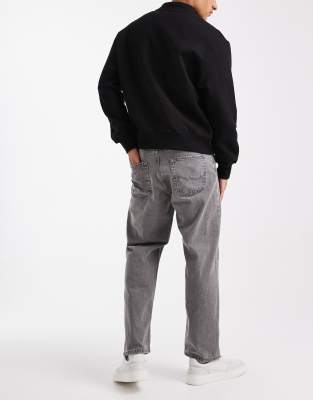 Jack & Jones Eddie Baggy Jeans In Gray