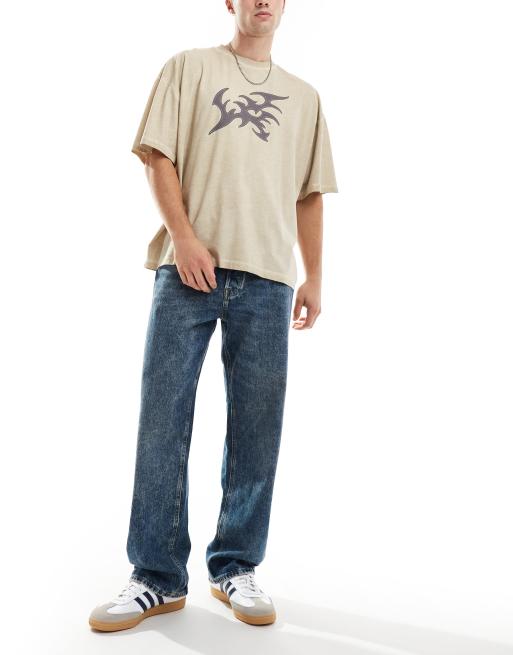 Jack & Jones – Eddie – Blekblå, styva, lediga jeans , 2 av 5