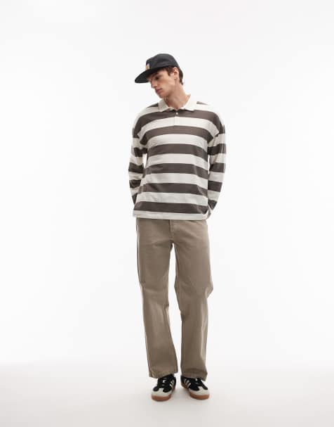 Jack & Jones Eddie loose worker jean in washed brown