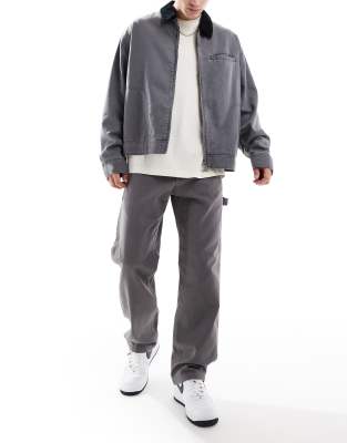 Jack & Jones Eddie Carpenter Pants In Washed Gray In Gray