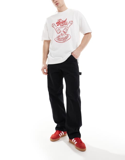Jack & Jones – Eddie – Czarne spodnie typu carpenter o luźnym kroju, 3 z 5