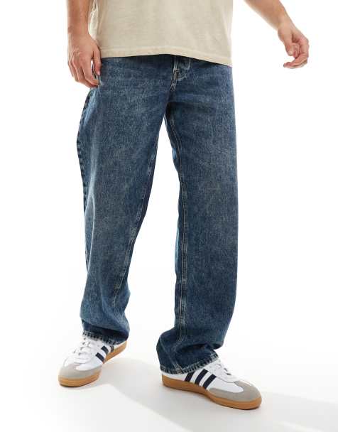 Jack & Jones - Eddie - Jean ample rigide - Bleu délavé - view 1