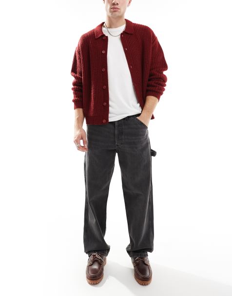 Jack & Jones - Eddie - Jean charpentier ample - Noir délavé - view 1