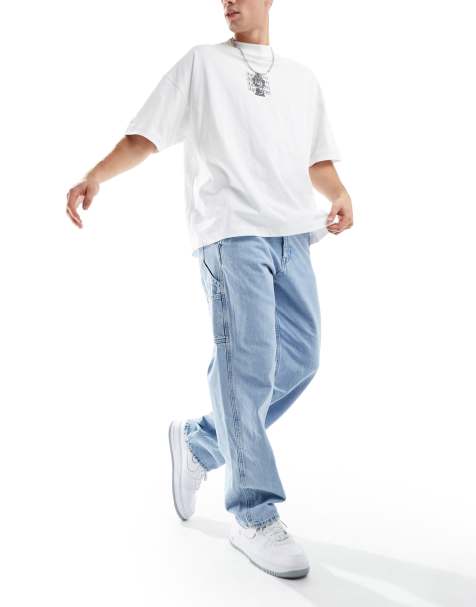 Jack & Jones - Eddie - Jeans ampi lavaggio azzurro - view 1