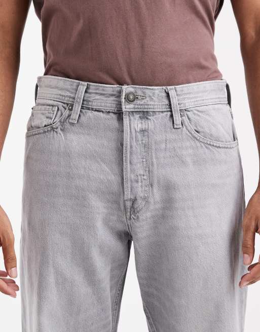 Jack & Jones - Eddie - Jeans ampi rigidi lavaggio grigio chiaro, 4 di 5