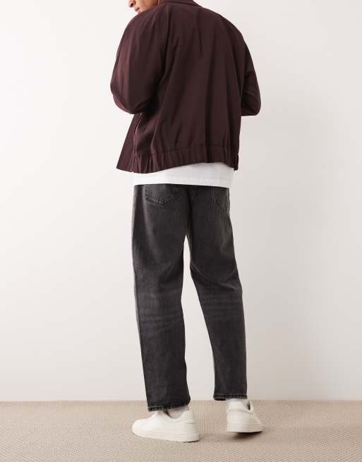 Jack & Jones – Eddie – Locker geschnittene Jeans in verwaschenem Schwarz , 3 von 5