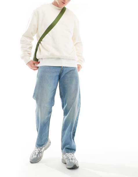Jack & Jones Eddie loose fit jean in washed blue - view 1
