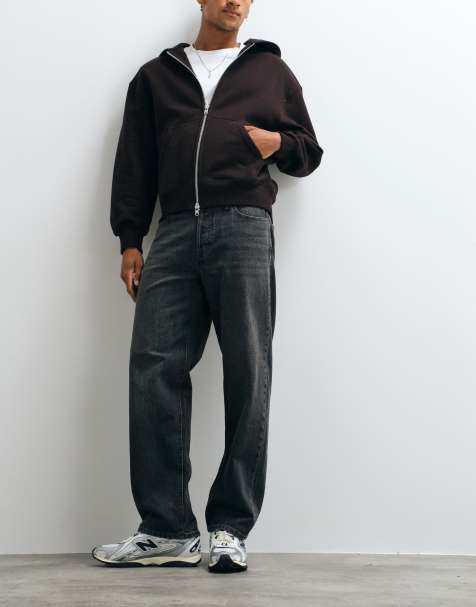 Jack & Jones Eddie loose fit jeans in black wash - view 1