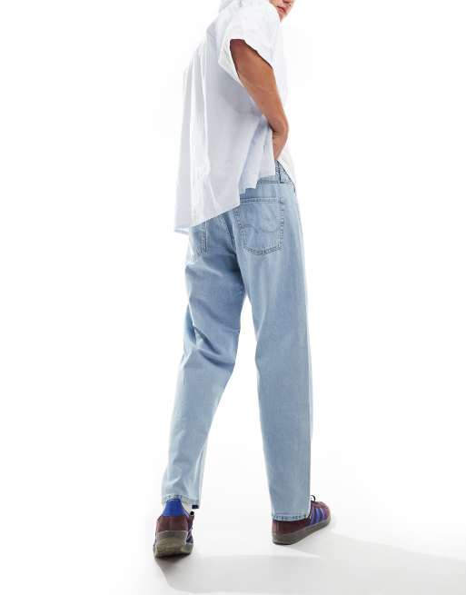 Jack & Jones Eddie loose fit jeans in light blue wash