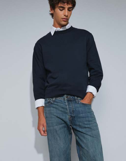 Jack & Jones Eddie loose fit jeans in mid blue wash, 3 of 5