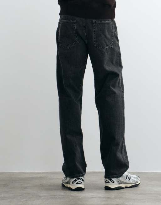 Jack & Jones Eddie loose-fit jeans in zwarte wassing, 5 van 5