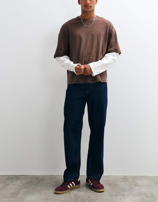 Jack & Jones Eddie loose jeans i rå indigotvätt, 2 av 5
