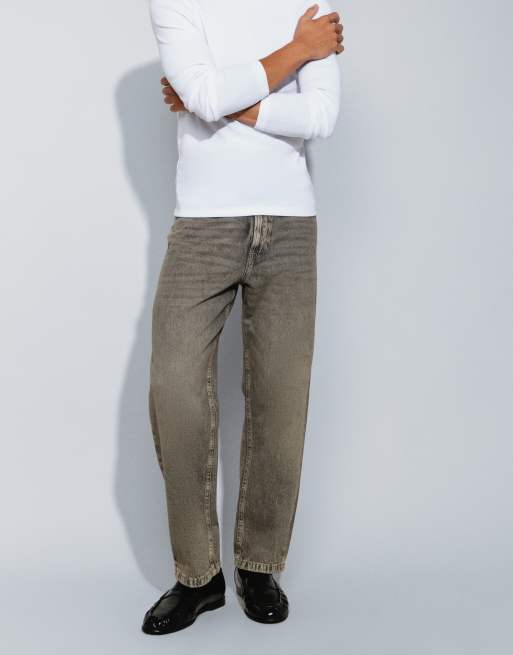 Jack & Jones Eddie loose jeans in gray wash with tint, 2 of 5