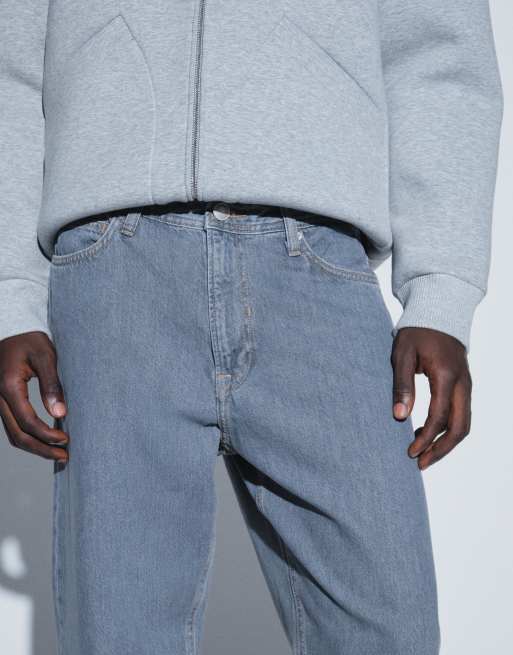 Jack & Jones Eddie loose jeans in grey with constrast stitch, 5 of 5