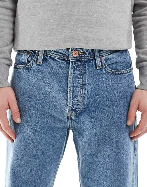 Jack & Jones Eddie loose jeans in vintage blue wash