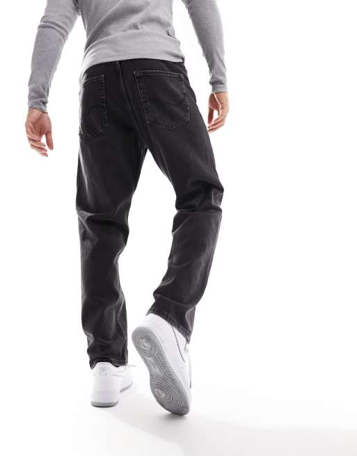 Jack & Jones Eddie loose jeans in washed black
