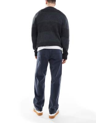 Jack & Jones Eddie Loose Workwear Jeans In Navy