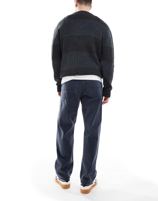 Jack & Jones Eddie loose workwear jeans in navy