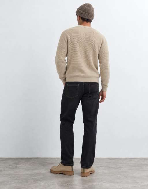 Jack & Jones Eddie losse jeans in zwart met contrasterende stiksels, 6 van 10