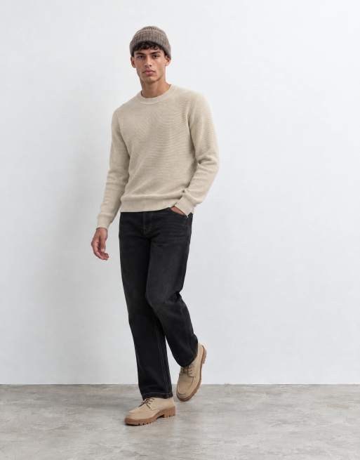 Jack & Jones Eddie losse jeans in zwart met contrasterende stiksels, 8 van 10