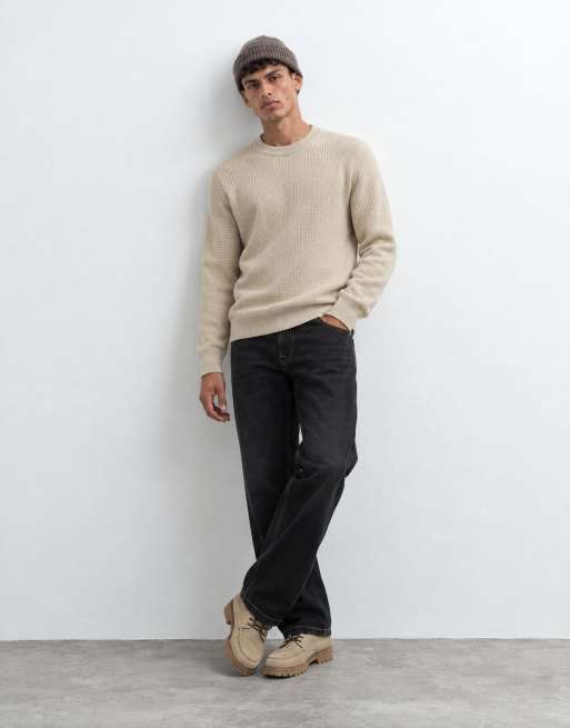 Jack & Jones Eddie losse jeans in zwart met contrasterende stiksels, 9 van 10
