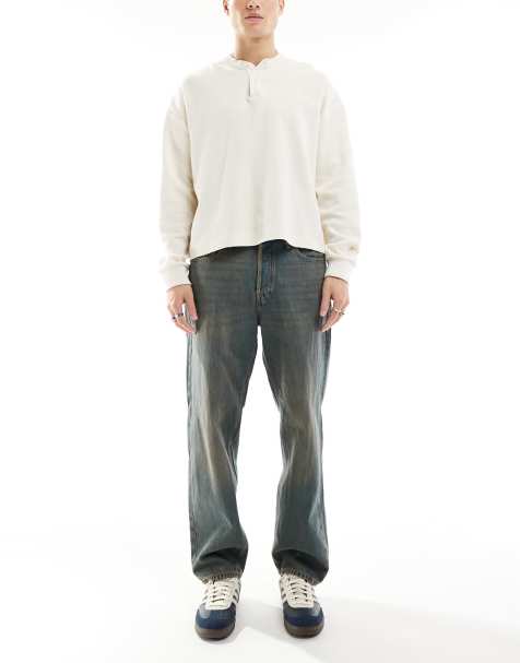 Jack & Jones - Eddie - Losse jeans met bruine getinte wassing - view 1