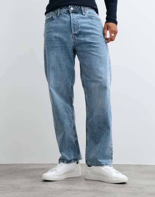 Jack & Jones Eddie løstsiddende jeans i lyseblå vask, 3 af 5