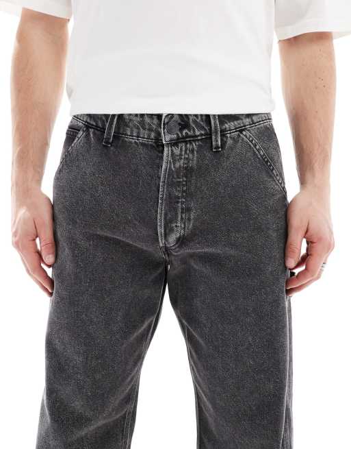 Jack & Jones - Eddie - Løstsiddende tømrerjeans i sort vask, 5 af 5