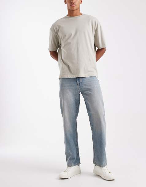 Jack & Jones – Eddie – Niebieskie jeansy baggy - view 1