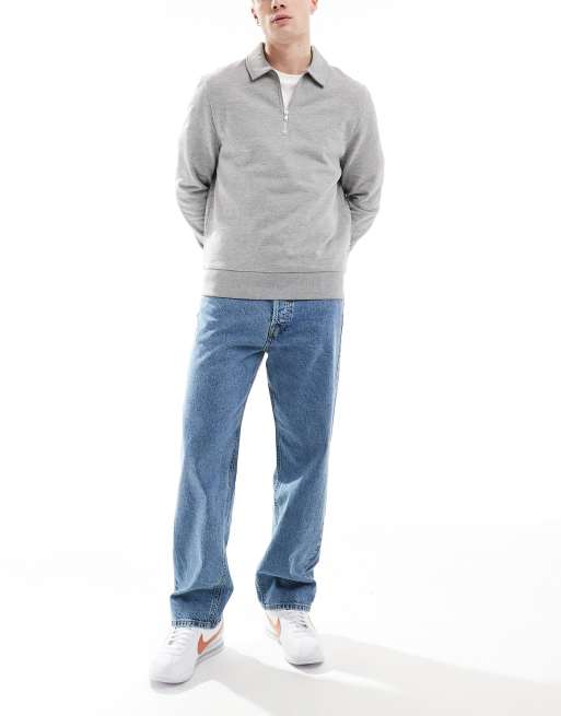 Jack & Jones – Eddie – Niebieskie luźne jeansy w stylu vintage