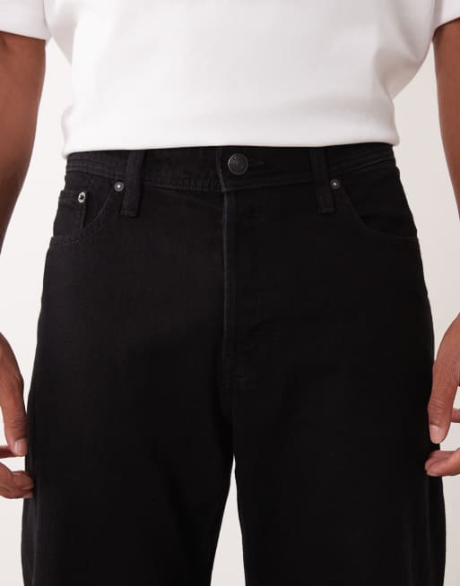 Jack & Jones - Eddie - Sorte løstsiddende jeans, 5 af 5