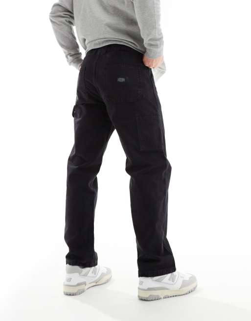 Jack & Jones – Eddie – Svarttvättade snickarjeans med ledig passform , 2 av 5