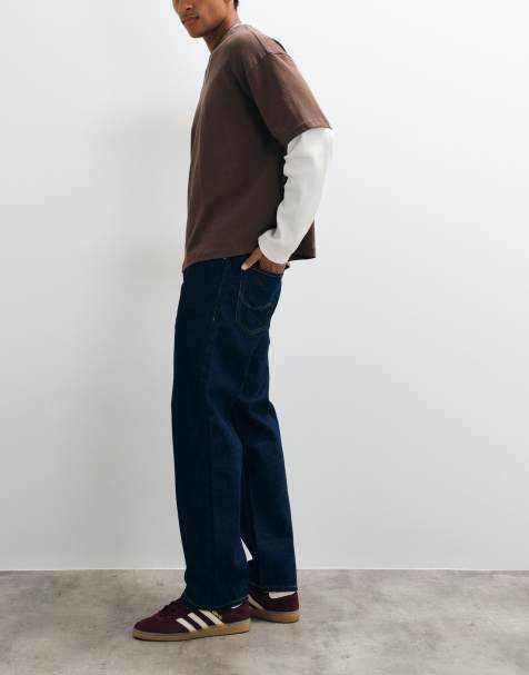 Jack & Jones Eddie vaqueros holgados en lavado índigo crudo - view 1