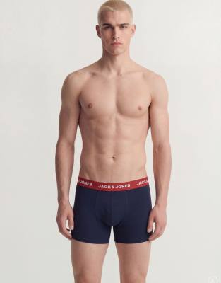 Jack & Jones Herren Blau/Schwarz/Grau Boxershorts "Boxershort Jacshade Solid Trunks 12P 12Er Pack", Gr. M, Bunt (, Grau), Obermaterial: 95% Baumwolle C... - Bild 6