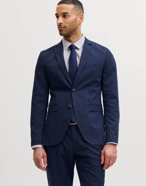 Jack & Jones einreihiger Blazer in Dunkelmarine - view 1