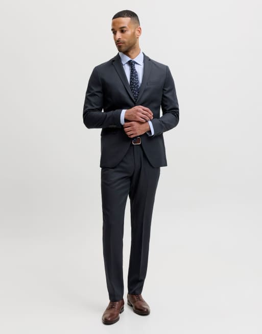 Jack & Jones einreihiger Blazer und Anzughose in Dunkelmarineblau, 3 von 7
