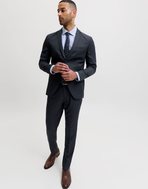Jack & Jones einreihiger Blazer und Anzughose in Dunkelmarineblau, 6 von 7
