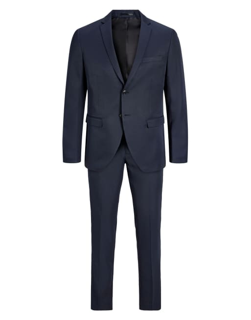 Jack & Jones einreihiger Blazer und Anzughose in Dunkelmarineblau, 7 von 7