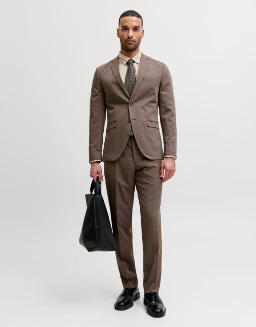 Jack & Jones einreihiger Blazer und Anzughose in Morel, 3 von 7
