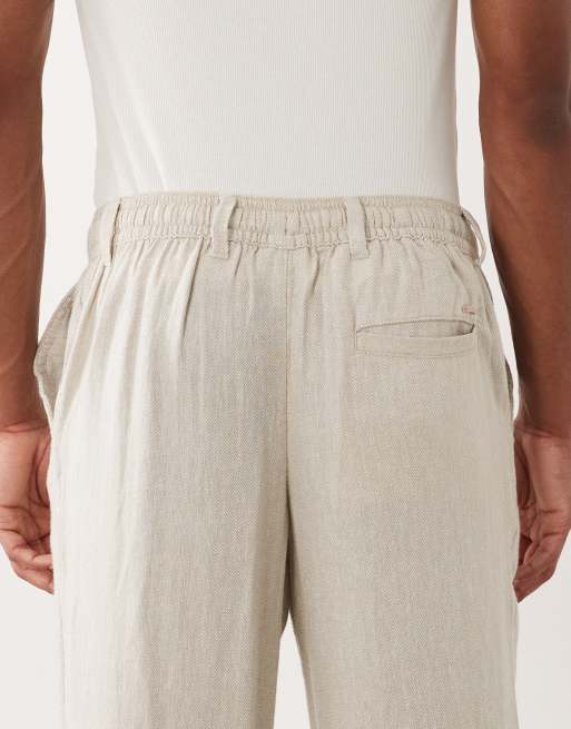 Jack & Jones - Elegante broek met trekkoord in crème , 5 van 5