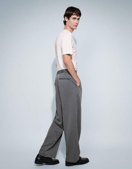 Jack & Jones – Elegante, weit geschnittene Hose in Grau, 4 von 7