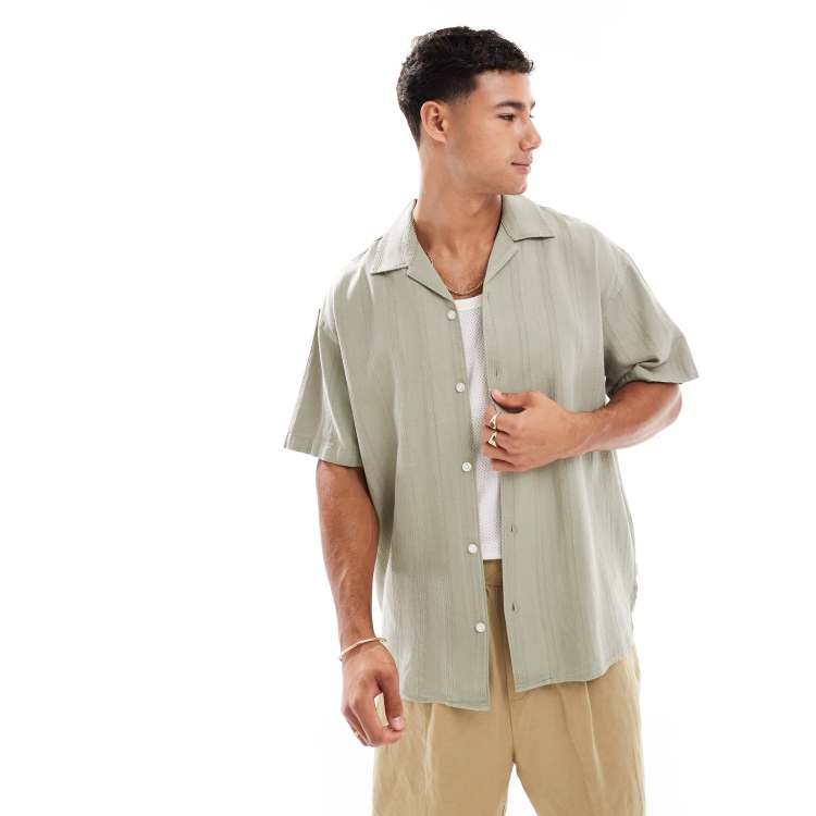 トップス HEUGN Jake Linen Henry Shirts HEUGN Jake Linen Henry Shirts - メルカリ