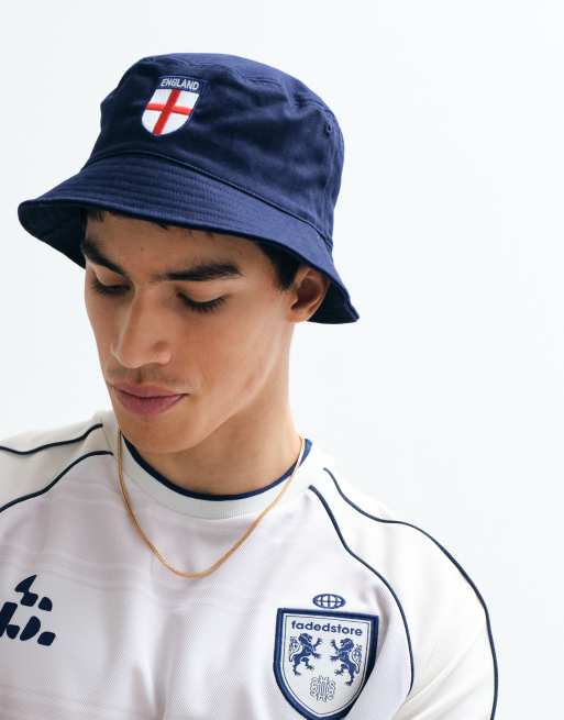 Jack & Jones England bucket hat in navy, 2 of 8