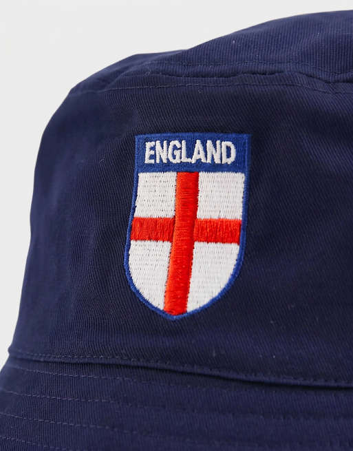 Jack & Jones England bucket hat in navy, 7 of 8