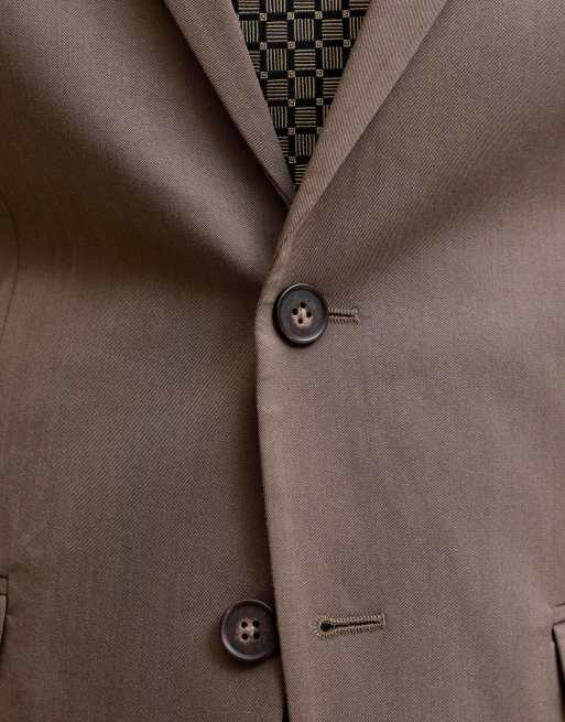 Jack & Jones enkelrijige blazer en pantalon in morel, 5 van 7