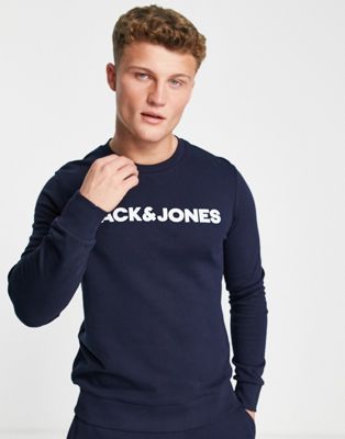 Loungewear Jack & Jones - Ensemble confort sweat et jogger - Bleu marine