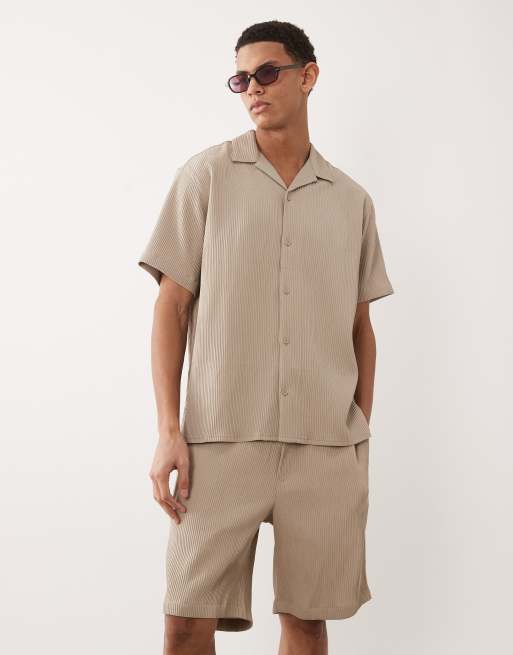 Jack & Jones - Ensemble décontracté avec chemise et short - Beige, 2 de 5