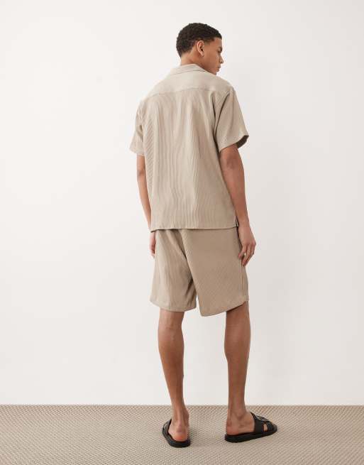 Jack & Jones - Ensemble décontracté avec chemise et short - Beige, 3 de 5