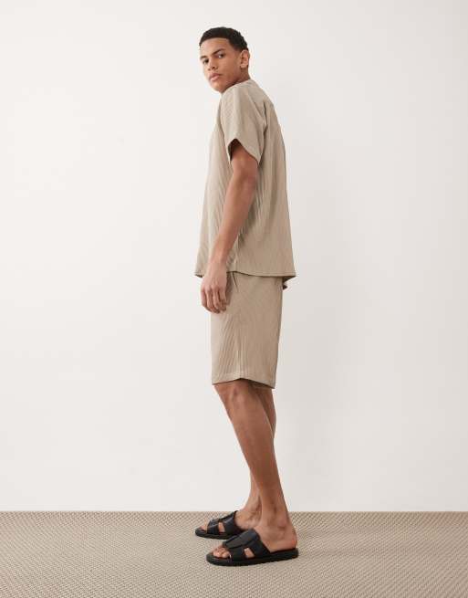 Jack & Jones - Ensemble décontracté avec chemise et short - Beige, 4 de 5